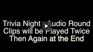 October 21st 2019 Quiz Audio Round