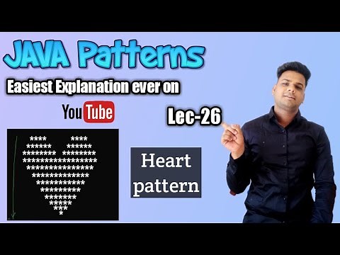 How to print heart pattern in java | Heart Pattern Program in Java