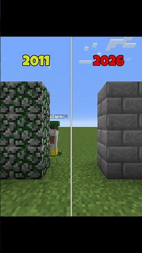Minecraft Stone Evolution 2011 → 2026 🤯 Old vs New Textures! #minecraft #shorts