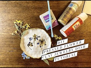 DIY Pressed Flower Clay Dish Tutorial