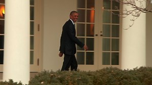 President Obama leaves Oval Office