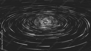 Spinning Circular Particles Background/ Animation of an abstract background with circles and spinning particles and depth of field blur