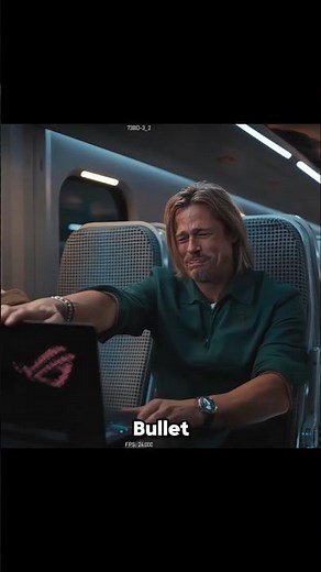 Bullet Train: Brad Pitt couldn’t stop laughing at his own lines 😂🚄 #BulletTrain #MovieFacts #shorts