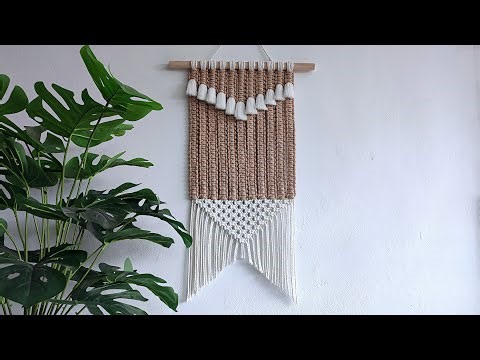 DIY Macrame Square Knot Wall Hanging for Beginners | Macrame Tutorial