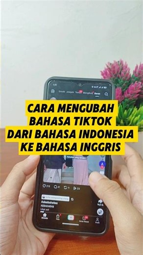 How to Change TikTok Language From Indonesian to English - TikTok Tutorial