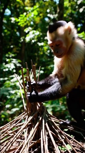 Capuchin Monkey's Jungle Craftsmanship