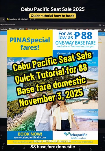 Cebu Pacific Seat Sale 2025: Quick Booking Guide