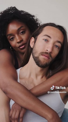 Bts of our shoot together 🥹😭. We didnt want them to come out too “couplely” the mantra was “models that are a couple, not a couple trying to model” if that makes sense. these things can escalate into looking like an engagement shoot real quick ya feel me? #fyp #couple #interracialcouple #couplephotoshoot #modeltiktok #model #blackgirltiktok #photoshootideas insta: camilleaaustin