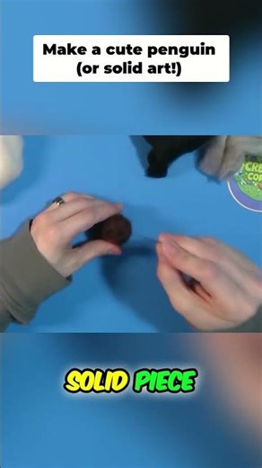 Needle Felting: Craft a Playful Penguin! #shorts