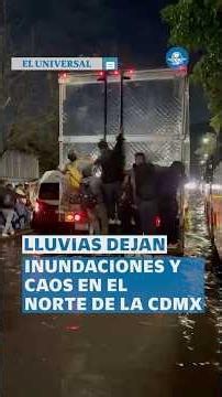 Indios Verdes bajo el agua: lluvias colapsan el norte de la CDMX #shorts