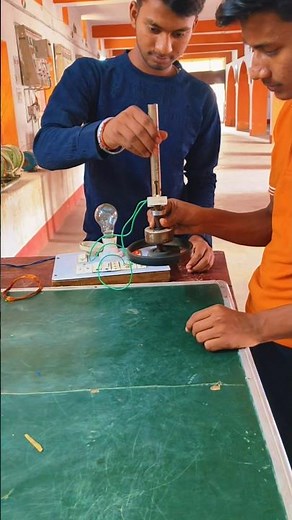 Electrician electromagnetic field line experiment #iti_practical