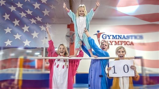 Family Takes on the Ultimate Gymnastics Match