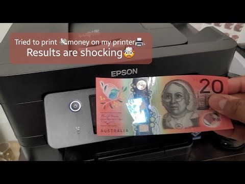 Lucky cops didn't catch me. I tried Printing Money on My Printer and What Happened Next is..