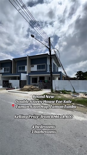 New Double Storey Terrace Houses in Taman Tunku