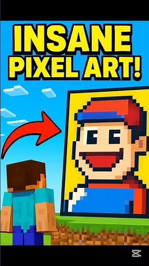 INSANE Minecraft Pixel Art Builds! 🔥 #minecraft
