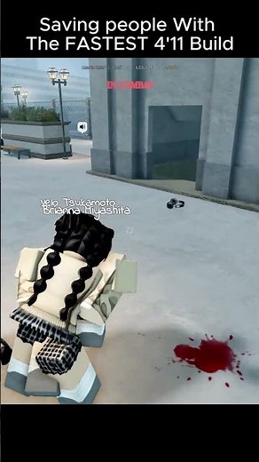 Saving people With The FASTEST 4'11 Build in Gakuran #gakuran #roblox #viral #funny #fyp