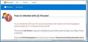 Remove “Your Windows Computer is Infected With (4) Viruses” pop-up scam