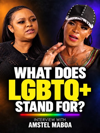 What does LGBTQ stand for? 🌈 Lesbian, Gay, Bisexual, Transgender and Queer or Questioning. The “ ” includes other sexual orientations and gender identities. Let’s learn, understand and respect one another. ❤️ Join the conversation with @AMSTEL on Streettalk with Nomstar! 🎙️ Episode 105 is OUT NOW on YouTube. Watch the full interview and share your thoughts below! 👇 #StreettalkWithNomstar #AmstelMaboa #LGBTQPlus #SouthAfricanPodcast #nomstar