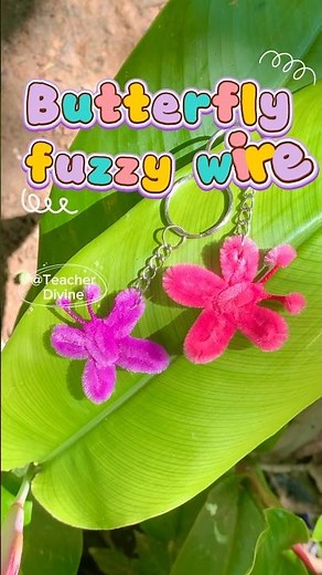 Butterfly fuzzy wire tutorial I butterfly keychain fuzzy wire #DIY #crafting #diy #supportlocal