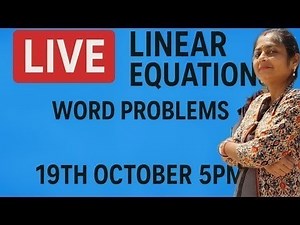 Word problems of Linear equations solved !!