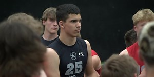 Tyler Martin showed his heart and determination at last week’s Sanford Football Academy combine