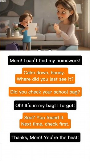 Where’s My Homework? | Simple Daily English Dialogue for Beginners