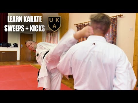 Learn Karate Sweeps + Kicks | Sensei Dan & Ian Cuthbert Training