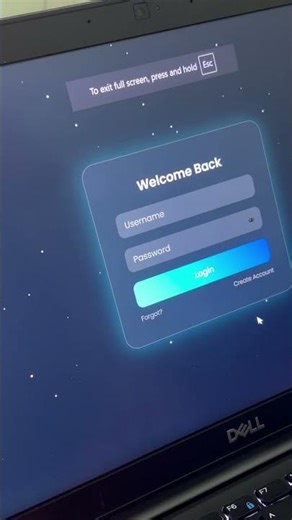 Login page in vs code #coding #subscribe