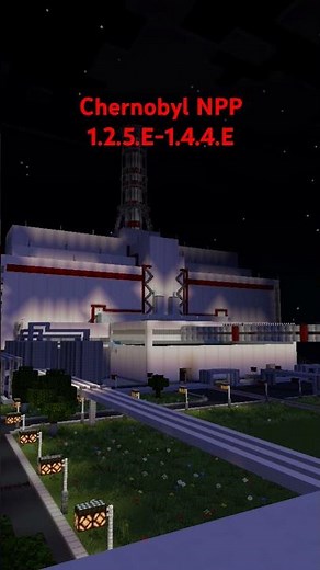 Chernobyl NPP in vanilla Minecraft #chernobyl #npp #rbmk #reactor #video