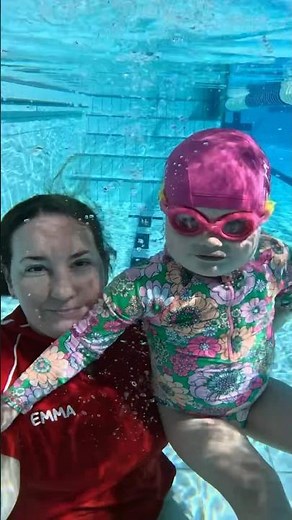 Baby Swim Underwater Submersions #swimming #swim #pool #learning #underwater #learntoswim