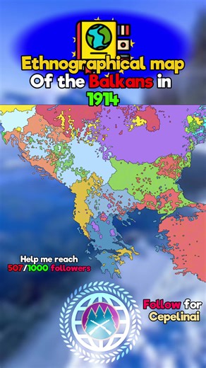 Exploring the 1914 Ethnographical Map of the Balkans