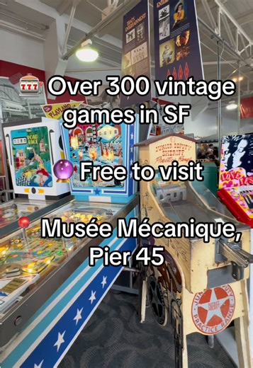 This San Francisco arcade has 300 plus vintage machines that still work with quarters. It feels like stepping into another era. Link in bio for a free 7 day itinerary to San Francisco. Save this for your next visit to San Francisco and follow @baeareaandbeyond for more California inspo! #visitsanfrancisco #sf #sfbucketlist #onlyinsf #visitcalifornia