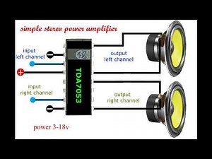 Simple stereo amplifier