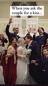 When you ask the couple to kiss but the littles think you are talking to them! 🤍 via @ambient.la #foreverandalwaysweddings #wedding #bride #groom #kiss #kidswillbekids #surprise | Forever and Always Weddings
