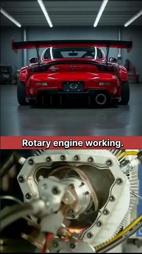 sports car Rotary engine working 💀