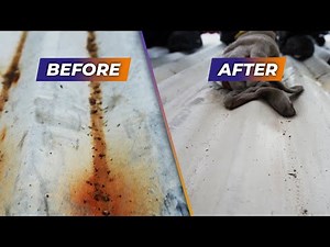 HOW TO Remove and Prevent Rust On Metal Roof | Quick Application