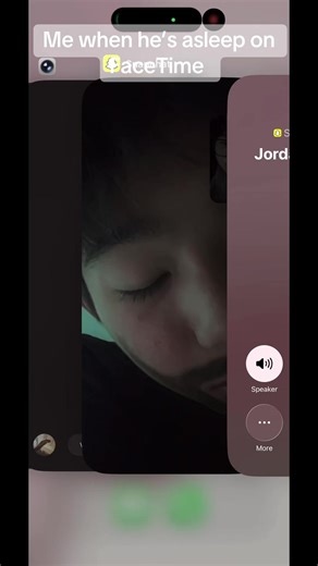 Cute Snoozing Baby Boy During FaceTime Call