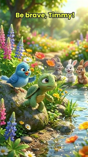Timmy the Shy Turtle 🐢 | A Heartwarming Story About Courage #shorts