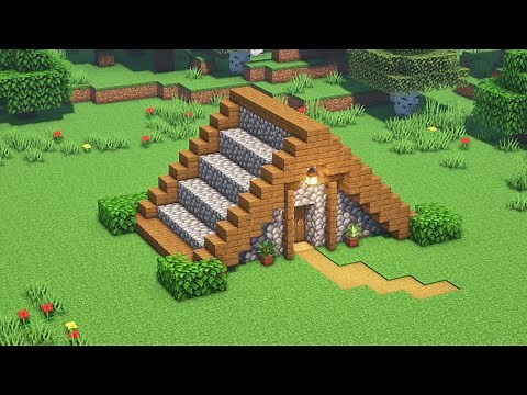 How to Build a Triangle Starter House in Minecraft? - Minecraft Builds