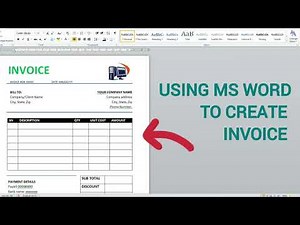 How to create an invoice using MS Word ( Step-by-Step)