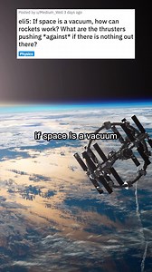 How do rockets fly in space if there is no air to push against? #explainlikeim5 #edutok #eli5 #thexplainerco | TheXplainer