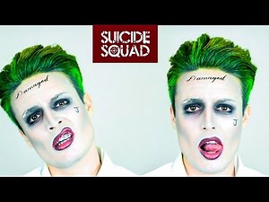 The Joker from Suicide Squad Hairstyle Tutorial + Makeup | Slick Back Hair