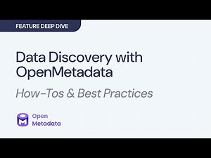 Intelligent Data Discovery & Democratization with OpenMetadata
