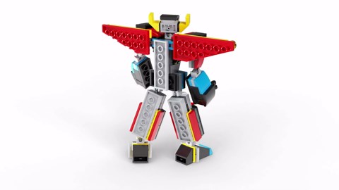 LEGO Creator 3 in 1 Super Robot Building Kit, Kids Can Build a Toy Robot or a Toy Dragon, or a Model Jet Plane, Makes a Creative Gift for Kids, Boys, Girls Age 7+ Years Old, 31124