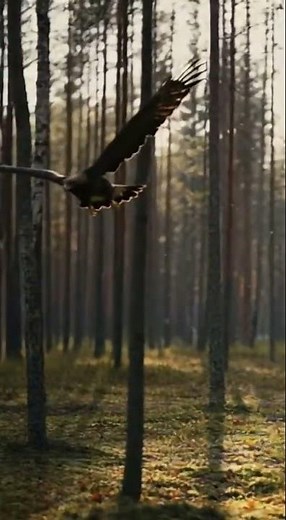 Eagle Attacks Bear Cub While Mother Hunts