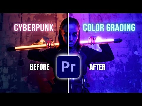 Learn How To Create Cyberpunk Style Color Grading in Premiere Pro | 1-minute Tutorial