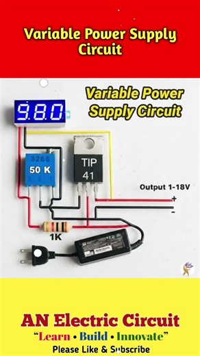 Variable Power Supply | #shortsfeed #electronic #electroniccircuit