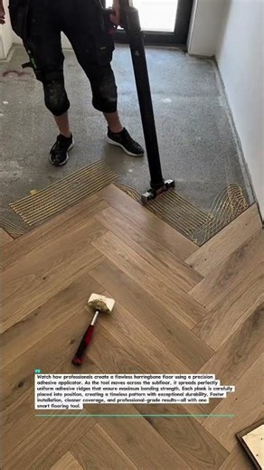 Perfect Herringbone Flooring Installation Tool #flooring #construction #tools