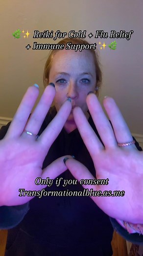 🌿✨ Reiki for Cold Flu Relief Immune Support ✨🌿 This Reiki session helps your body release energetic congestion and supports your natural healing process. It clears stagnation in the throat, sinuses, and chest — allowing energy and breath to flow freely again. 🌬️💚 The energy focuses on soothing inflammation, boosting vitality, and bringing your system back into balance and rest. Remember: when your energy flows, your body heals more easily. 🌞 ✨ 1:1 sessions: transformationalblue.as.me 💸 Don