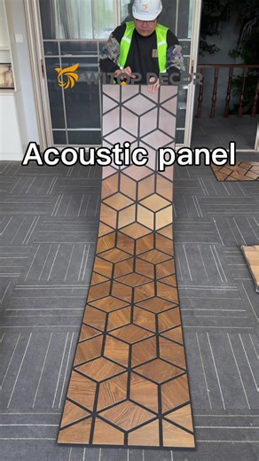 Wood Grain Acoustic Wall Panels for Home Decor